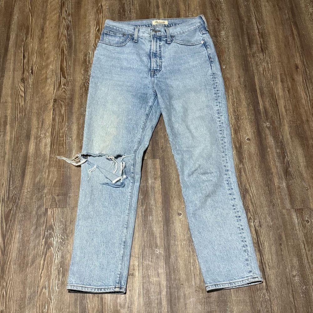 Madewell The Perfect Vintage Crop Jeans Women's 27 Distressed in Sudbury Wash